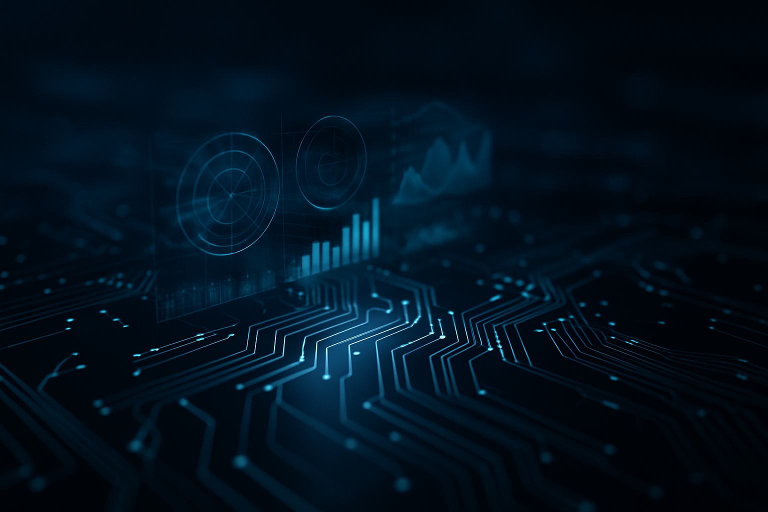 Advanced circuit board with AI-powered data visualization